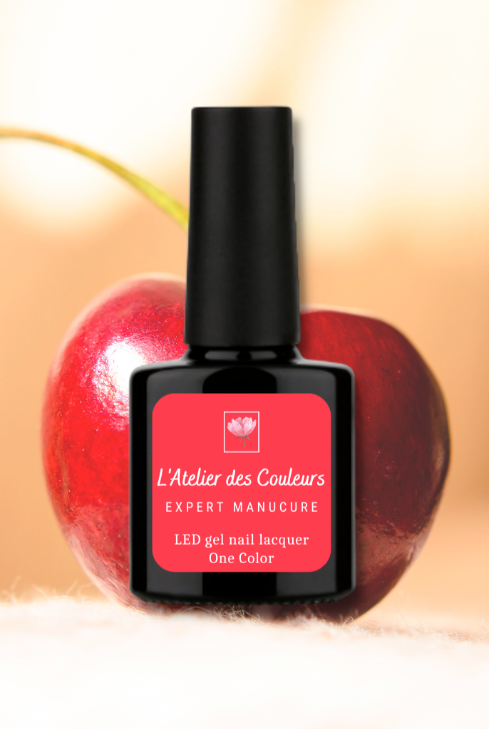 Rouge Cerise - Vernis semi permanent naturel rouge rosé culte