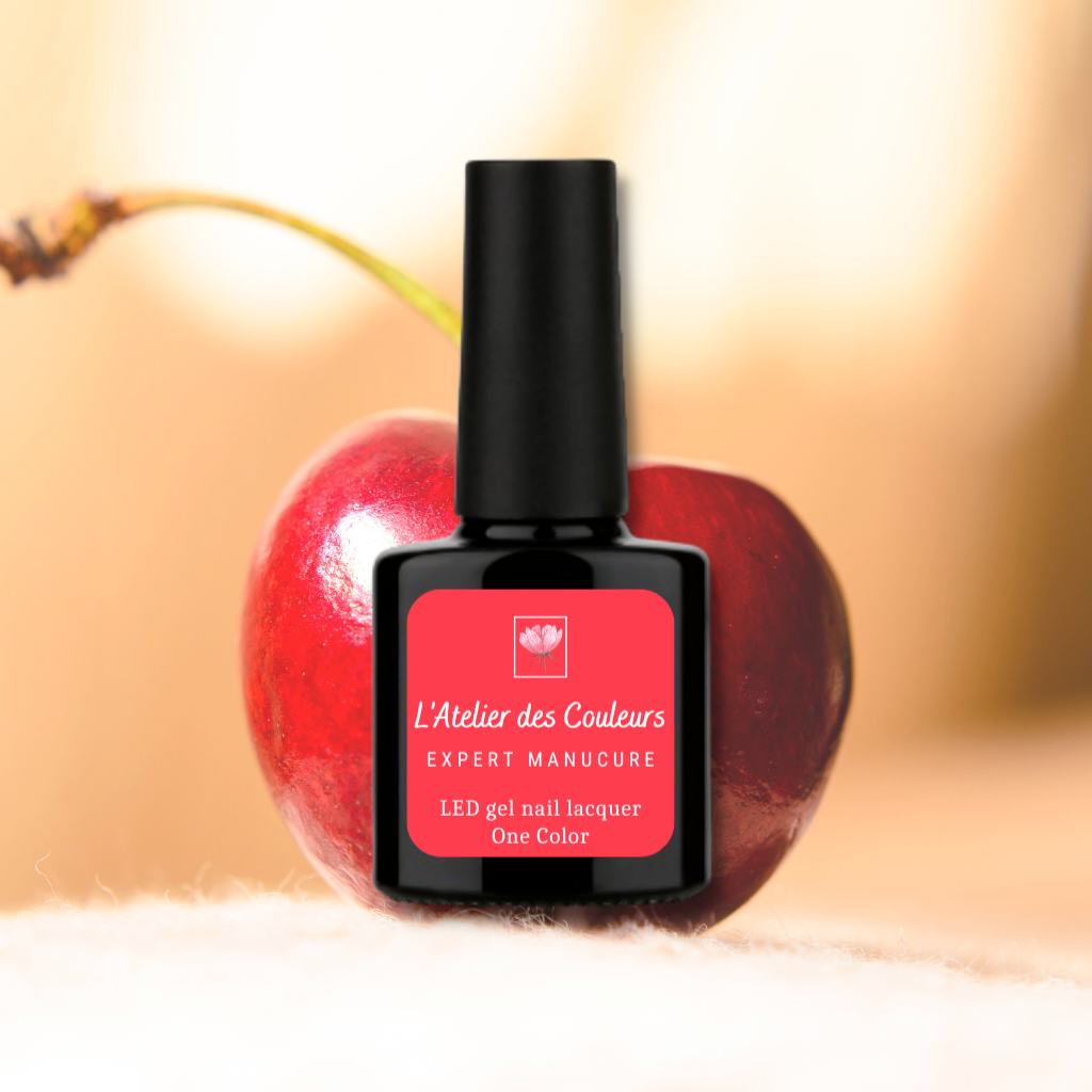 Rouge Cerise - Vernis semi permanent naturel rouge rosé culte